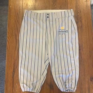 Grey/Navy pinstripe baseball knickers